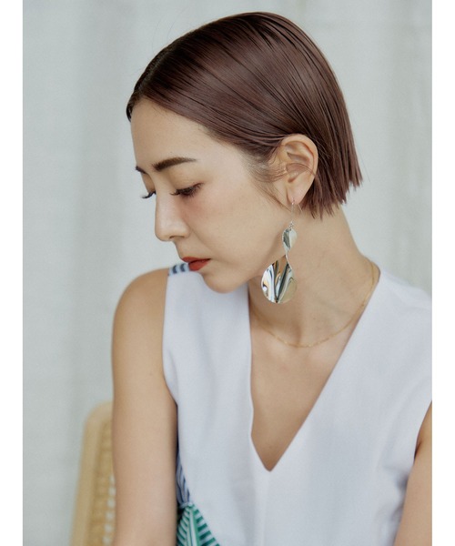 UN3D.(アンスリード)の「アシメウッドポイントイヤリング(イヤリング・レディース・その他1・FREE)」の14枚目の写真