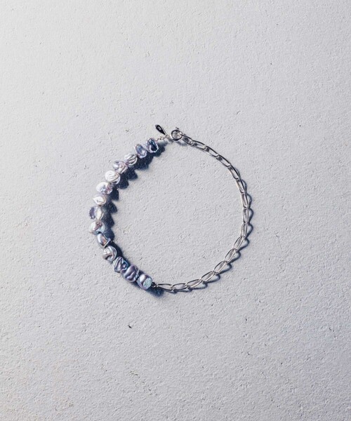 and cloud(アンドクラウド)の「Pearl Bracelet(ブレスレット・レディース・シルバー/シルバー系その他/イエローゴールド・FREE)」の1枚目の写真