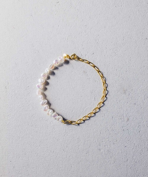 and cloud(アンドクラウド)の「Pearl Bracelet(ブレスレット・レディース・シルバー/シルバー系その他/イエローゴールド・FREE)」の15枚目の写真