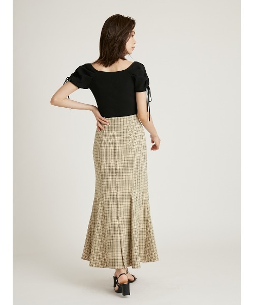 SNIDEL - スナイデル snidel 21SS Sustainable セーター アイボリー 新品 SNIDEL スナイデル ニット シアー スリーブニット 半袖