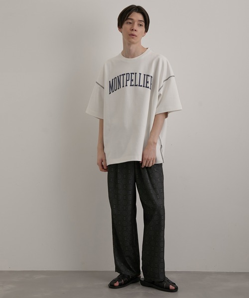 JUNRED(ジュンレッド)の「ヴィンテージアラベスクプリントワイドパンツ(その他パンツ・メンズ・ブラック系その他/グリーン・S/L/M)」の9枚目の写真
