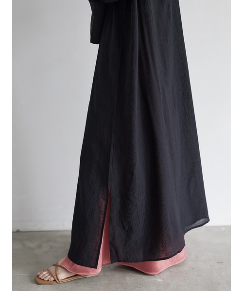 rem closet（レムクローゼット）の「ワッシャーワンピース（ワンピース・レディース・オフホワイト/ブラック・FREE）」の11枚目の写真