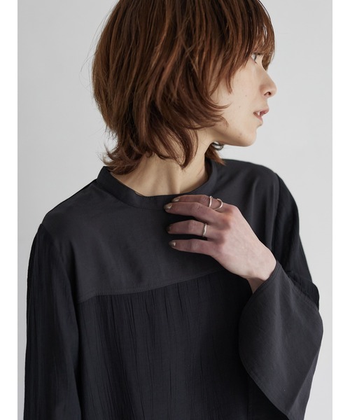 rem closet（レムクローゼット）の「ワッシャーワンピース（ワンピース・レディース・オフホワイト/ブラック・FREE）」の9枚目の写真