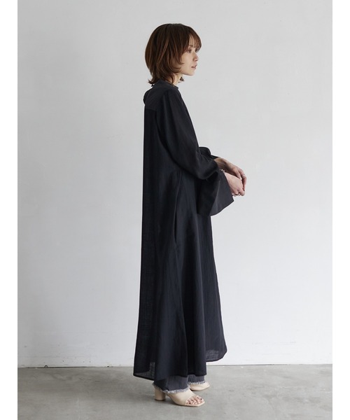 rem closet（レムクローゼット）の「ワッシャーワンピース（ワンピース・レディース・オフホワイト/ブラック・FREE）」の14枚目の写真