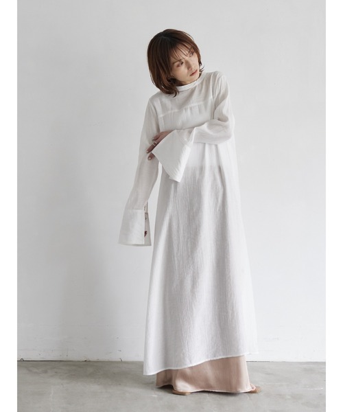 rem closet（レムクローゼット）の「ワッシャーワンピース（ワンピース・レディース・オフホワイト/ブラック・FREE）」の18枚目の写真