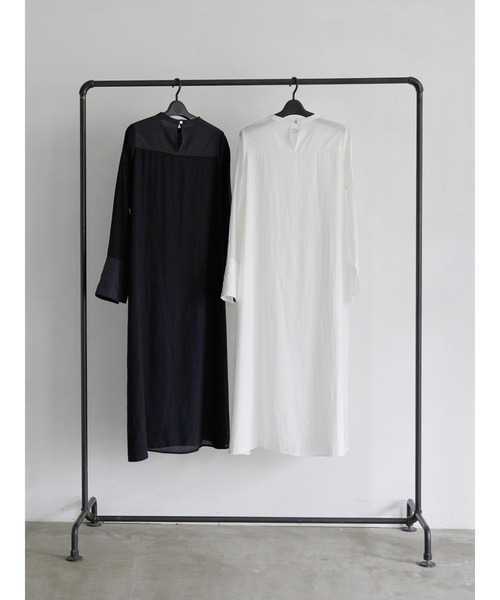 rem closet（レムクローゼット）の「ワッシャーワンピース（ワンピース・レディース・オフホワイト/ブラック・FREE）」の13枚目の写真