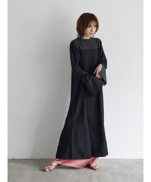 rem closet（レムクローゼット）の「ワッシャーワンピース（ワンピース・レディース・オフホワイト/ブラック・FREE）」の20枚目の写真