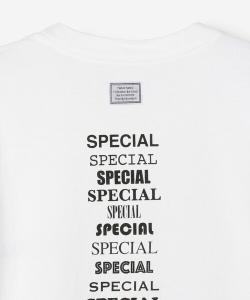 TANGTANG（タンタン）の「TANGTANG | SPECIAL FONTS プリントTシャツ MEN（Tシャツ/カットソー・メンズ・ホワイト系その他・MEDIUM/X-LARGE/LARGE）」の3枚目の写真
