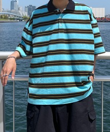 kutir（クティール）の「レトロカラーボーダーポロ（Tシャツ/カットソー・メンズ）」