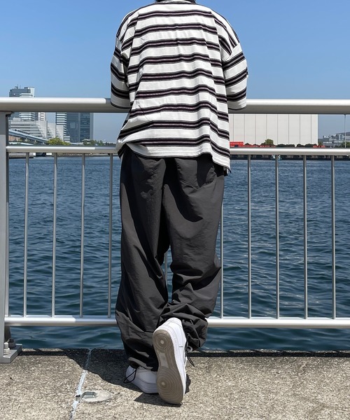 kutir(クティール)の「レトロカラーボーダーポロ(Tシャツ/カットソー・メンズ・オフホワイト/ライトグリーン/ライトブルー・MEDIUM/LARGE)」の6枚目の写真