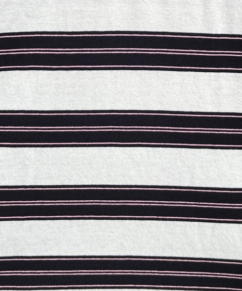 kutir(クティール)の「レトロカラーボーダーポロ(Tシャツ/カットソー・メンズ・オフホワイト/ライトグリーン/ライトブルー・MEDIUM/LARGE)」の12枚目の写真