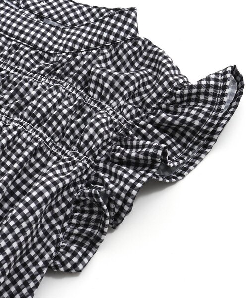 algy（アルジー）の「シャーリングブラウスドッキングワンピ（ワンピース・キッズ・ラベンダー/ブラック・MEDIUM/SMALL/XX-SMALL/X-SMALL）」の13枚目の写真