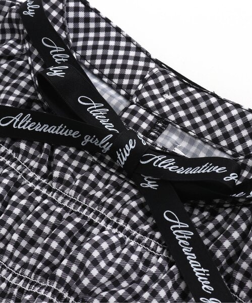 algy（アルジー）の「シャーリングブラウスドッキングワンピ（ワンピース・キッズ・ラベンダー/ブラック・MEDIUM/SMALL/XX-SMALL/X-SMALL）」の18枚目の写真