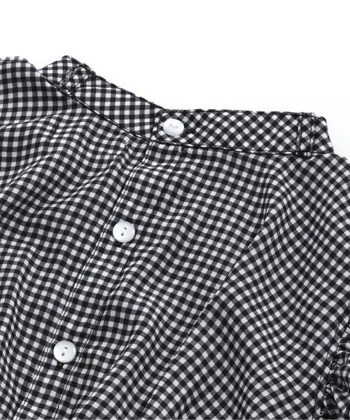 algy（アルジー）の「シャーリングブラウスドッキングワンピ（ワンピース・キッズ・ラベンダー/ブラック・MEDIUM/SMALL/XX-SMALL/X-SMALL）」の17枚目の写真