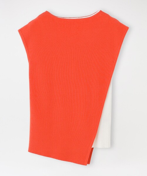 LOVELESS(ラブレス)の「ミラノリブバイカラートップス(ニット/セーター・レディース・ブラック/オレンジ系その他・34/36)」の2枚目の写真