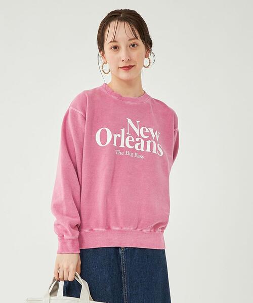 GOOD ROCK SPEED(グッドロックスピード)の「【WEB限定】【別注】< GOOD ROCK SPEED > プリント スウェット(スウェット・レディース・ブラック/ピンク/ネイビー・FREE)」の3枚目の写真