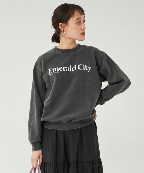 GOOD ROCK SPEED(グッドロックスピード)の「【WEB限定】【別注】< GOOD ROCK SPEED > プリント スウェット(スウェット・レディース・ブラック/ピンク/ネイビー・FREE)」の1枚目の写真