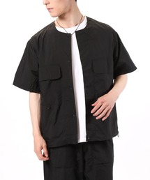 TopIsm（トップイズム）の「超軽量 撥水ナイロン ノーカラーシャツジャケット（シャツ/ブラウス）」