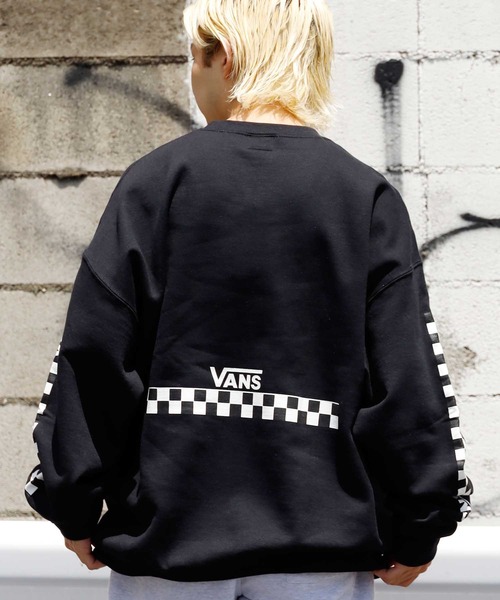 VANS（バンズ）の「ROOPTOKYO別注: VANS/ヴァンズ M PIRATE CREW SWEAT クルーネックスウェット 袖プリント（スウェット・レディース・ホワイト/ブラック/グレー・M/L/S）」の14枚目の写真