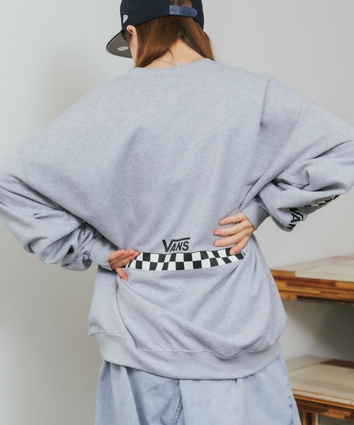 VANS（バンズ）の「ROOPTOKYO別注: VANS/ヴァンズ M PIRATE CREW SWEAT クルーネックスウェット 袖プリント（スウェット・レディース・ホワイト/ブラック/グレー・M/L/S）」の21枚目の写真