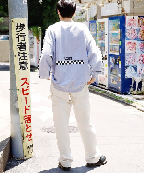 VANS（バンズ）の「ROOPTOKYO別注: VANS/ヴァンズ M PIRATE CREW SWEAT クルーネックスウェット 袖プリント（スウェット・レディース・ホワイト/ブラック/グレー・M/L/S）」の12枚目の写真