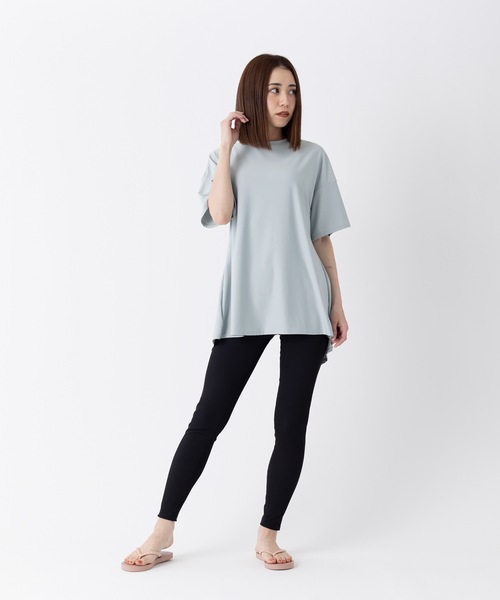 OP:オーピー】レディース バックスリット半袖Tシャツ ラッシュ