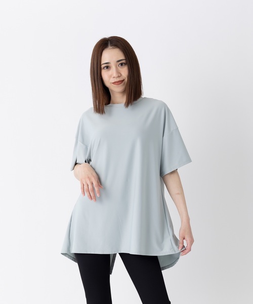 Ocean Pacific（オーシャンパシフィック）の「【OP:オーピー】レディース バックスリット半袖Tシャツ  ラッシュガード　プール　海　アウトドア（Tシャツ/カットソー・レディース・ホワイト/ブラック/ブラウン/サックスブルー・MEDIUM/LARGE/X-LARGE）」の16枚目の写真