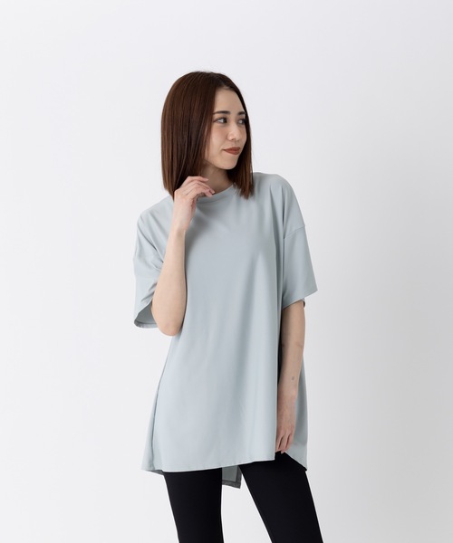 Ocean Pacific（オーシャンパシフィック）の「【OP:オーピー】レディース バックスリット半袖Tシャツ  ラッシュガード　プール　海　アウトドア（Tシャツ/カットソー・レディース・ホワイト/ブラック/ブラウン/サックスブルー・MEDIUM/LARGE/X-LARGE）」の15枚目の写真