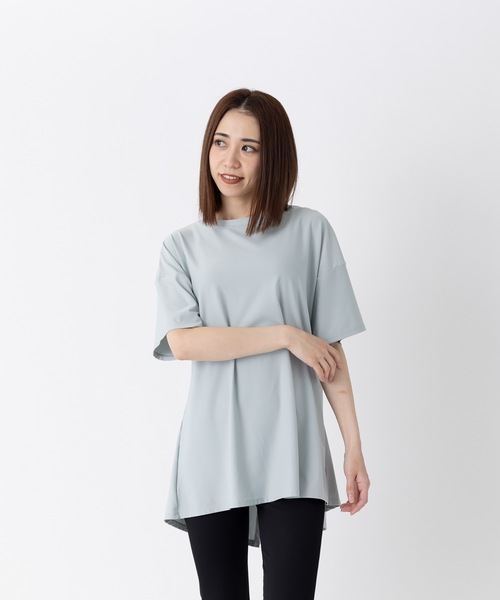 Ocean Pacific（オーシャンパシフィック）の「【OP:オーピー】レディース バックスリット半袖Tシャツ  ラッシュガード　プール　海　アウトドア（Tシャツ/カットソー・レディース・ホワイト/ブラック/ブラウン/サックスブルー・MEDIUM/LARGE/X-LARGE）」の13枚目の写真