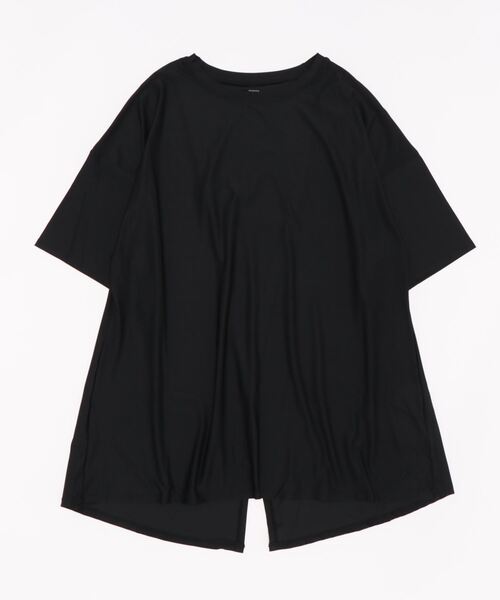 Ocean Pacific（オーシャンパシフィック）の「【OP:オーピー】レディース バックスリット半袖Tシャツ  ラッシュガード　プール　海　アウトドア（Tシャツ/カットソー・レディース・ホワイト/ブラック/ブラウン/サックスブルー・MEDIUM/LARGE/X-LARGE）」の6枚目の写真