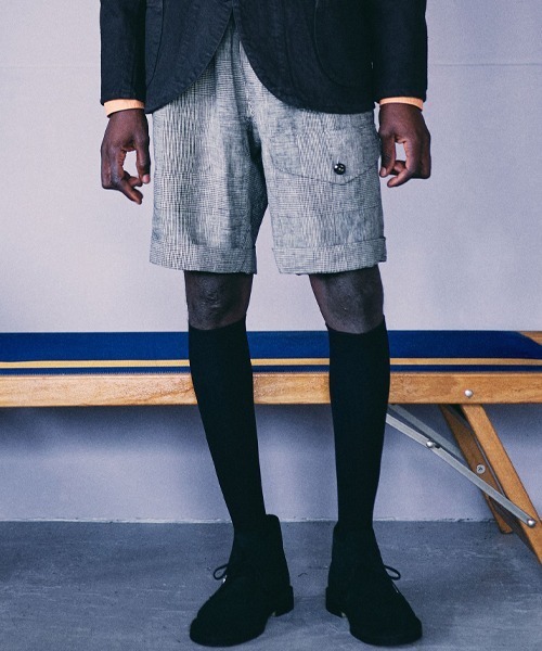 GYPSY&SONS(ジプシーアンドサンズ)の「CHECK-UK-SHORTS(その他パンツ・メンズ・グレー・LARGE)」の1枚目の写真