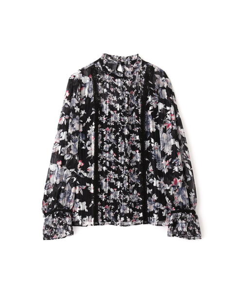 JILL STUART（ジルスチュアート）の「◆ ケリーミックスフラワーブラウス（シャツ/ブラウス・レディース・ブラック/パープル・MEDIUM/SMALL）」の21枚目の写真