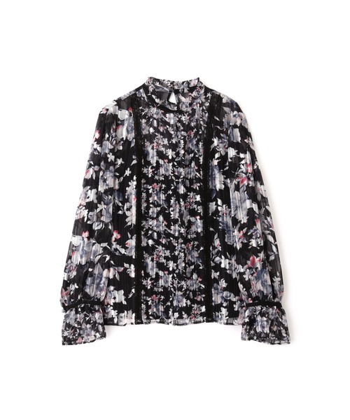 JILL STUART（ジルスチュアート）の「◆ ケリーミックスフラワーブラウス（シャツ/ブラウス・レディース・ブラック/パープル・MEDIUM/SMALL）」の13枚目の写真