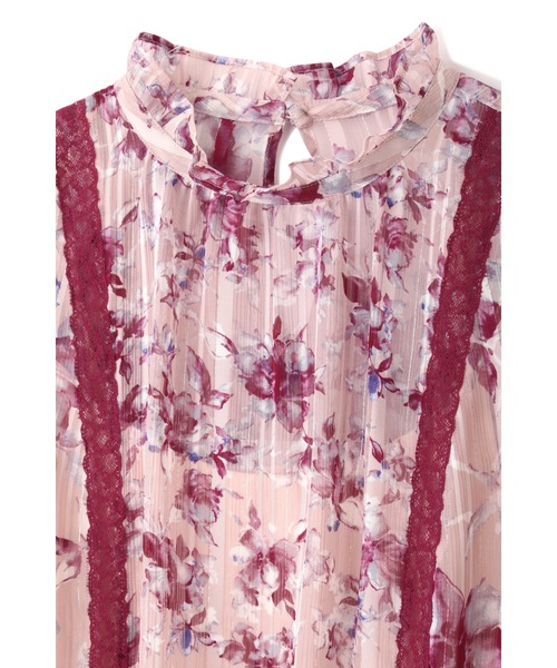 JILL STUART（ジルスチュアート）の「◆ ケリーミックスフラワーブラウス（シャツ/ブラウス・レディース・ブラック/パープル・MEDIUM/SMALL）」の16枚目の写真