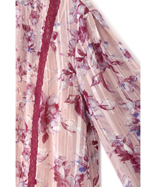 JILL STUART（ジルスチュアート）の「◆ ケリーミックスフラワーブラウス（シャツ/ブラウス・レディース・ブラック/パープル・MEDIUM/SMALL）」の17枚目の写真