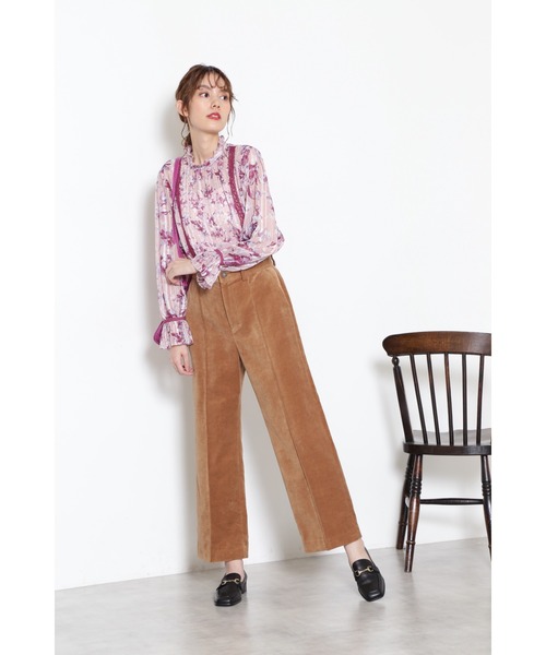 JILL STUART（ジルスチュアート）の「◆ ケリーミックスフラワーブラウス（シャツ/ブラウス・レディース・ブラック/パープル・MEDIUM/SMALL）」の11枚目の写真