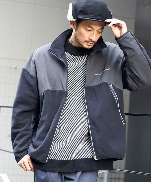 B:MING by BEAMS（ビーミングバイビームス）の「B:MING by BEAMS / 7ゲージ ツイルジャカード モックネックニット（ニット/セーター・メンズ・ブラウン/ブラック/グリーン・MEDIUM/SMALL/LARGE/X-LARGE）」の2枚目の写真