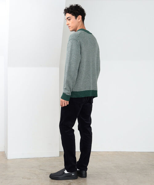 B:MING by BEAMS（ビーミングバイビームス）の「B:MING by BEAMS / 7ゲージ ツイルジャカード モックネックニット（ニット/セーター・メンズ・ブラウン/ブラック/グリーン・MEDIUM/SMALL/LARGE/X-LARGE）」の8枚目の写真