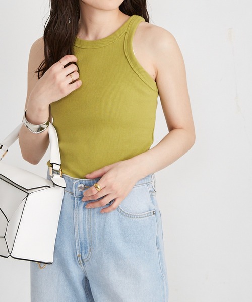 Shelly island（シェリーアイランド）の「アメリカンスリーブタンクトップ（タンクトップ・レディース・オレンジ/グリーン/ブラック・FREE）」の3枚目の写真