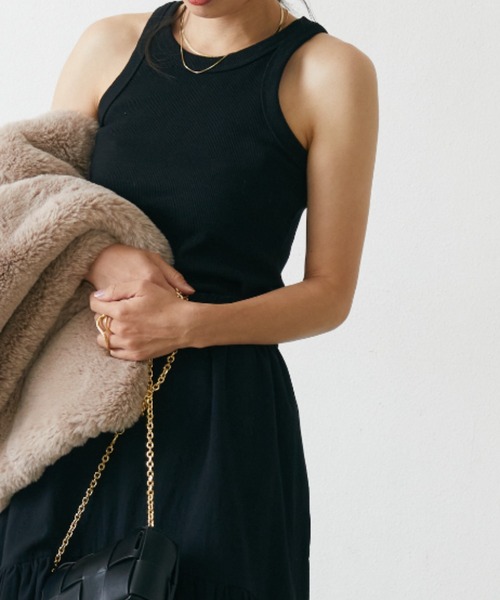 Shelly island（シェリーアイランド）の「アメリカンスリーブタンクトップ（タンクトップ・レディース・オレンジ/グリーン/ブラック・FREE）」の2枚目の写真