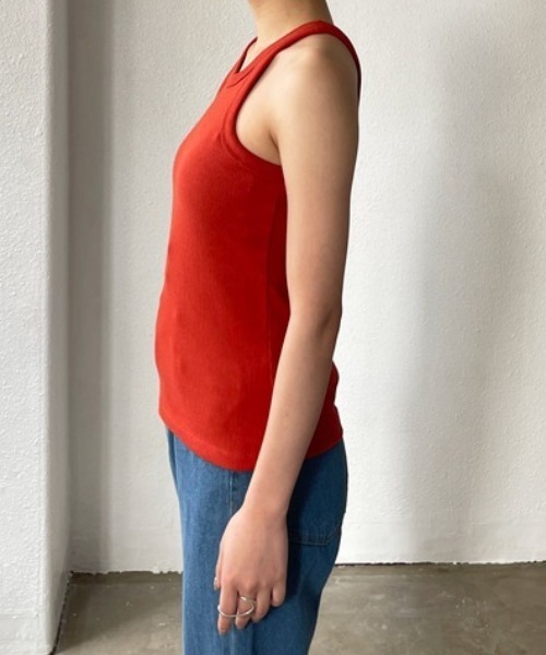 Shelly island（シェリーアイランド）の「アメリカンスリーブタンクトップ（タンクトップ・レディース・オレンジ/グリーン/ブラック・FREE）」の16枚目の写真