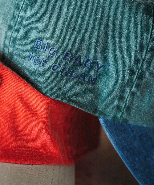 FREAK'S STORE（フリークスストア）の「BIG BABY ICE CREAM×FREAK'S STORE/ビッグベイビーアイスクリーム 別注B刺繍キャップ（キャップ・レディース・ホワイト/ブラック/グリーン/レッド・ONE SIZE）」の13枚目の写真