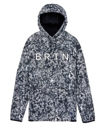 新品級　BURTON 撥水ボンディング　ロゴ刺繍プルオーバーパーカーM BURTON（バートン）の「撥水 ボンディングフリース プルオーバー