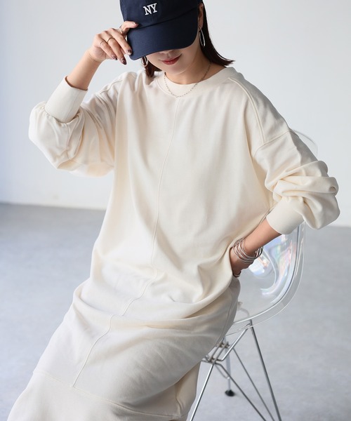 Riberry(リベリー)の「マーメイド切替ワンピース(ワンピース・レディース・アイボリー/カーキ/スミクロ/ブラック/オートミール・FREE)」の13枚目の写真