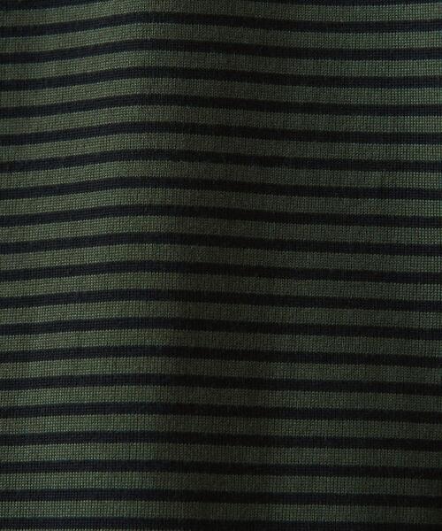 Steven Alan(スティーブンアラン)の「<Steven Alan> FLP SUP BORDER LONG SLEEVE TEE -LOOSE/カットソー(Tシャツ/カットソー・メンズ・ダークグリーン/ブラック・L/M/S/XL)」の20枚目の写真