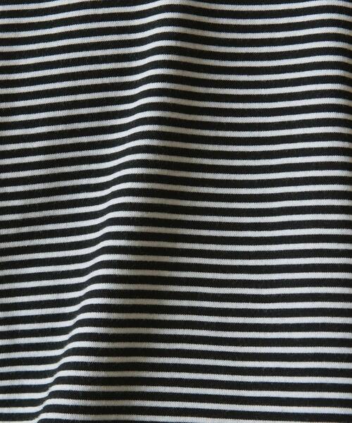 Steven Alan(スティーブンアラン)の「<Steven Alan> FLP SUP BORDER LONG SLEEVE TEE -LOOSE/カットソー(Tシャツ/カットソー・メンズ・ダークグリーン/ブラック・L/M/S/XL)」の12枚目の写真