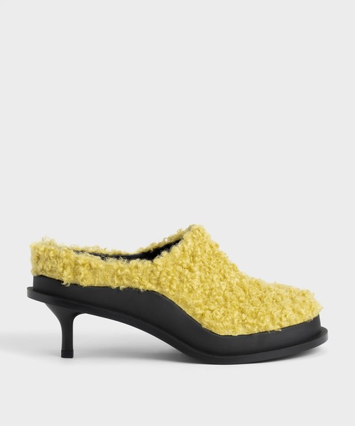 CHARLES ＆ KEITH サンダル Frida フリダ レザーキトンヒール