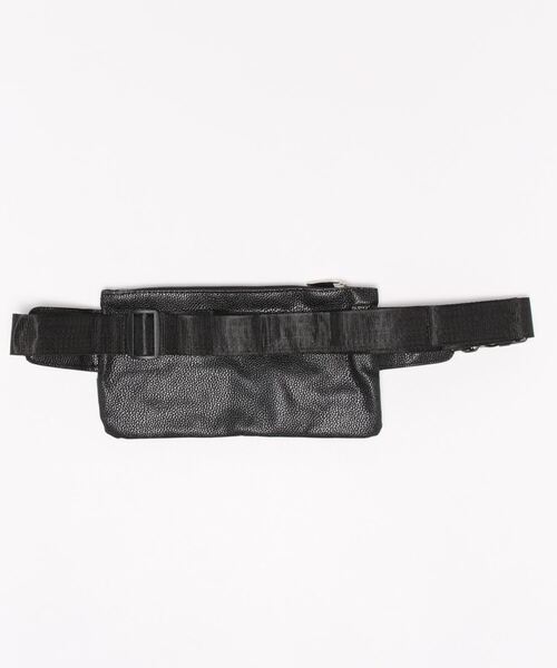 STYLEBLOCK（スタイルブロック）の「レザー風ワンショルダーバッグ（ボディバッグ/ウエストポーチ・メンズ・ブラウン/ブラック・FREE）」の4枚目の写真