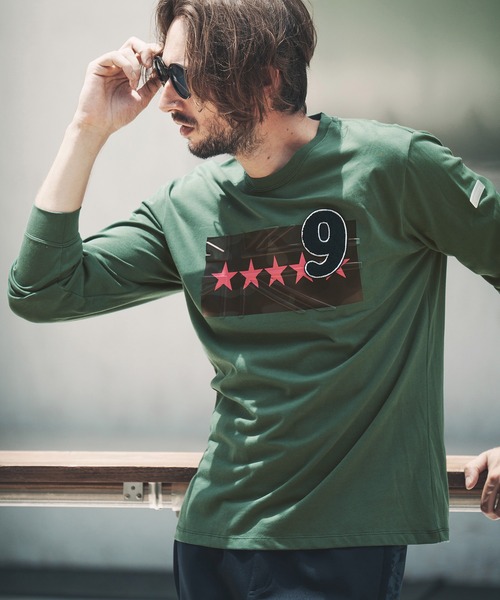 【セール】mlt3984-Emboss Hide BlackCamo LS TEE Tシャツ（Tシャツ/カットソー）｜qwerty（クワーティ）