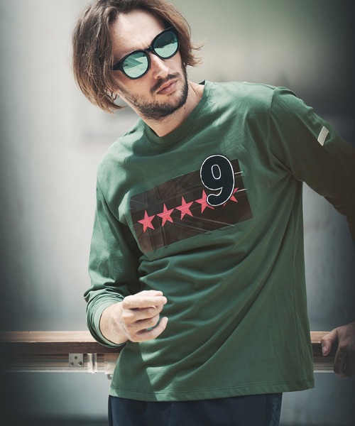 【セール】mlt3984-Emboss Hide BlackCamo LS TEE Tシャツ（Tシャツ/カットソー）｜qwerty（クワーティ）